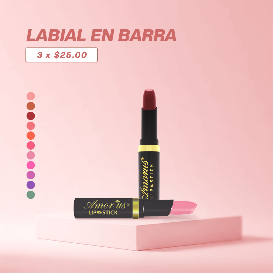 ¡PROMO! LABIAL EN BARRA  I  3 X $25